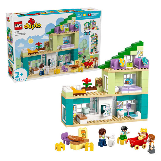 LEGO DUPLO 10470 3-in-1 modern woonhuis met figuren