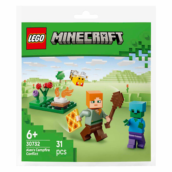 LEGO Minecraft 30732 Alex en de Strijd bij het Kampvuur