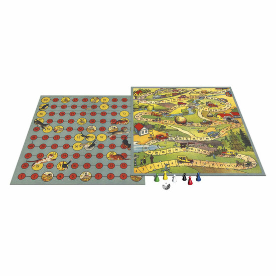 Bordspel Spellen van toen - Auto Race/Kat &amp; Muis