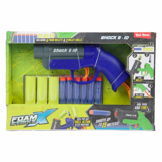 Foam Strikex Pistool Shot S-10 incl. Foampijlen