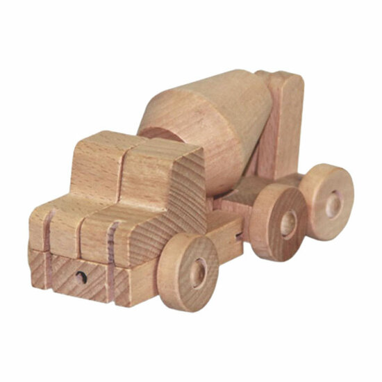 Primi Passi - Houten Transformeer Robot/Cementwagen