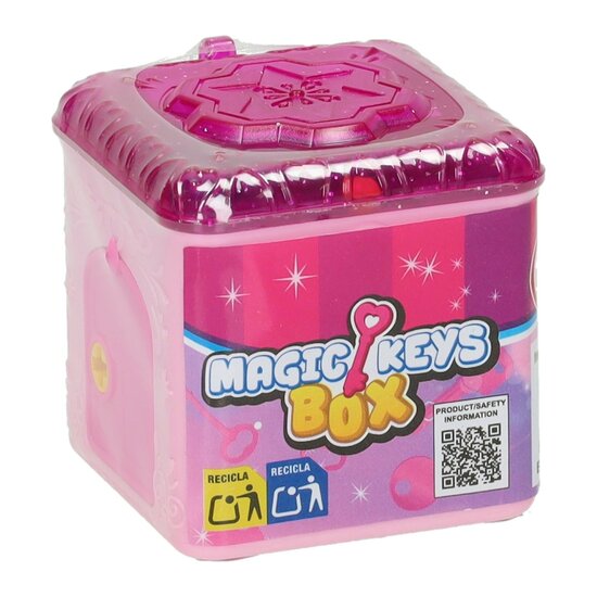 Verrassingsdoosje Roze 5 Sleutels - 5x5x5cm