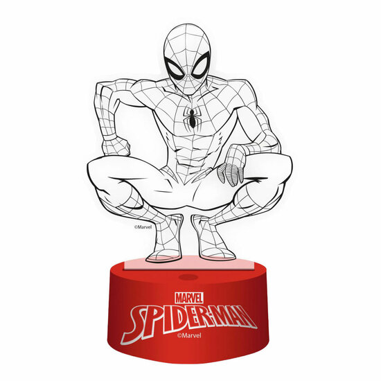 3D Lamp met Afstandbediening Spiderman