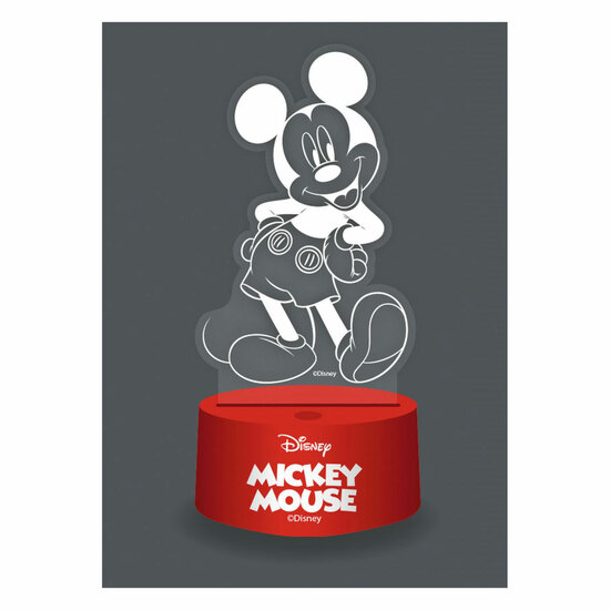 3D Lamp met Afstandbediening Mickey Mouse