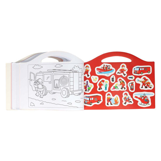 Mijn Kleurboek De Brandweer - met Stickers en 96 Kleurplaten