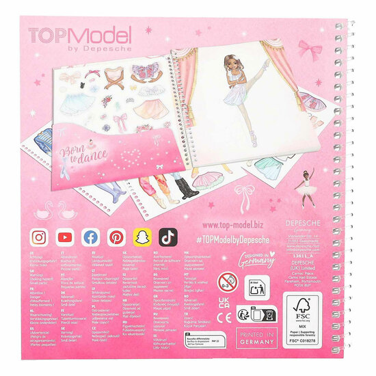 TOPModel Dress Me Up Stickerboek Ballet
