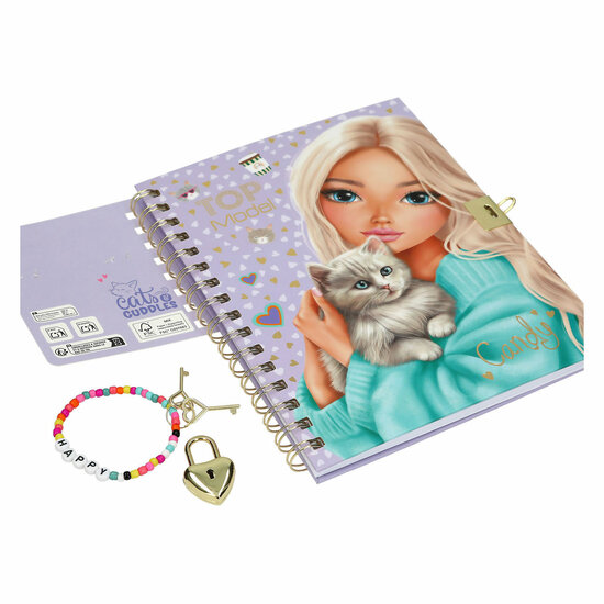 TOPModel Dagboek met Slot &amp; Armband