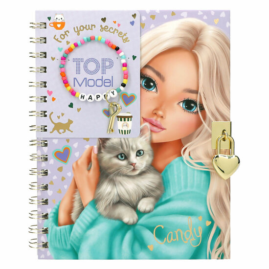 TOPModel Dagboek met Slot &amp; Armband