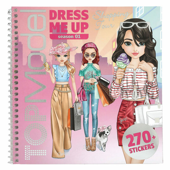 TOPModel Dress Me Up Stickerboek Shopping Tour