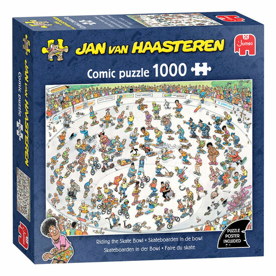 Jan van Haasteren Legpuzzel - Skateboarden In De Bowl - 1000st.