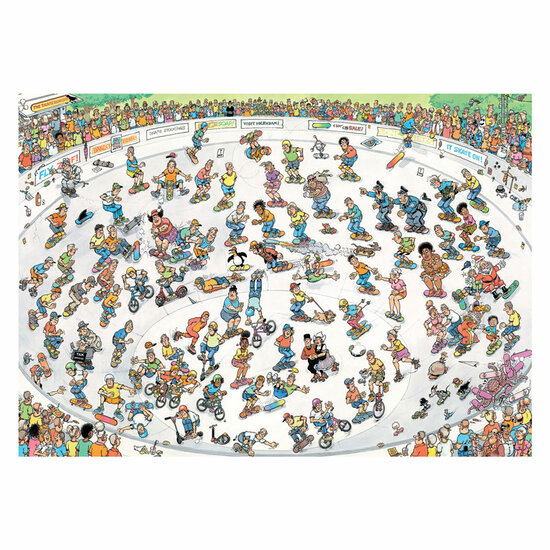 Jan van Haasteren Legpuzzel - Skateboarden In De Bowl - 1000st.