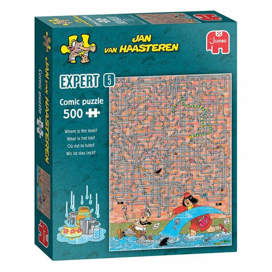 Jan van Haasteren Legpuzzel Expert 5 - Waar Is Het Lek? - 500st.