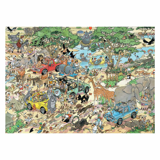Jan van Haasteren Legpuzzel - 2in1 Safari &amp; Storm, 2x1000st.