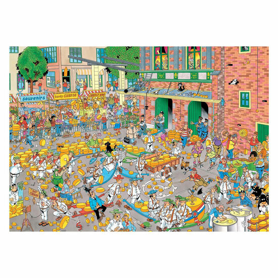Jan van Haasteren Legpuzzel - De Kaasmarkt &amp; Skutsjesilen - 2x1000st.
