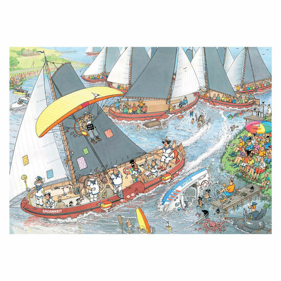 Jan van Haasteren Legpuzzel - De Kaasmarkt &amp; Skutsjesilen - 2x1000st.