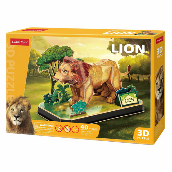 Cubic Fun 3D Puzzel Leeuw