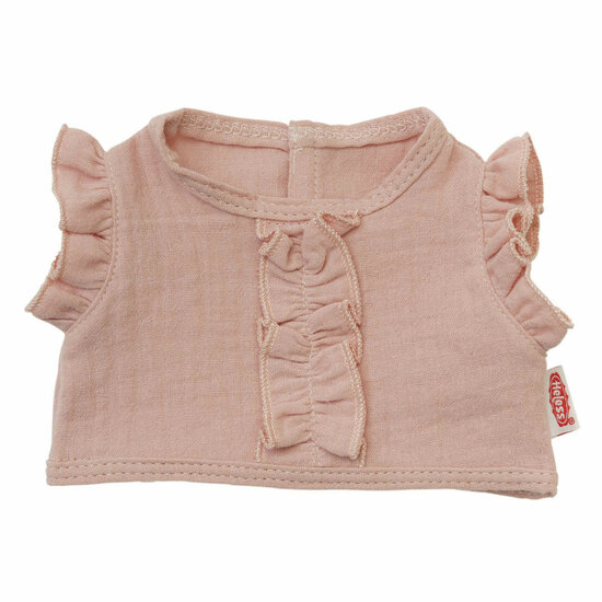 Poppen Wikkelrok Roze met Ruches, 28-35 cm