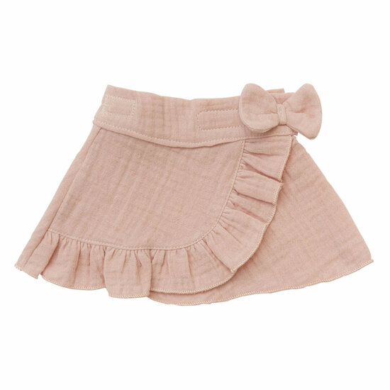 Poppen Wikkelrok Roze met Ruches, 28-35 cm