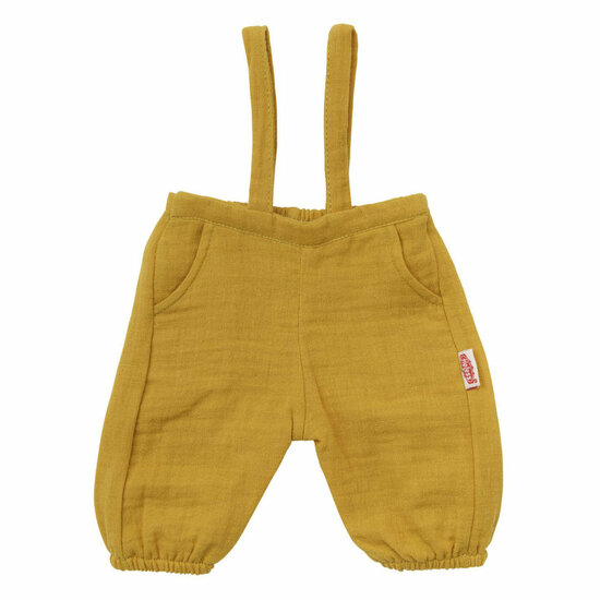 Poppen Tuinbroek Okergeel, 35-45 cm