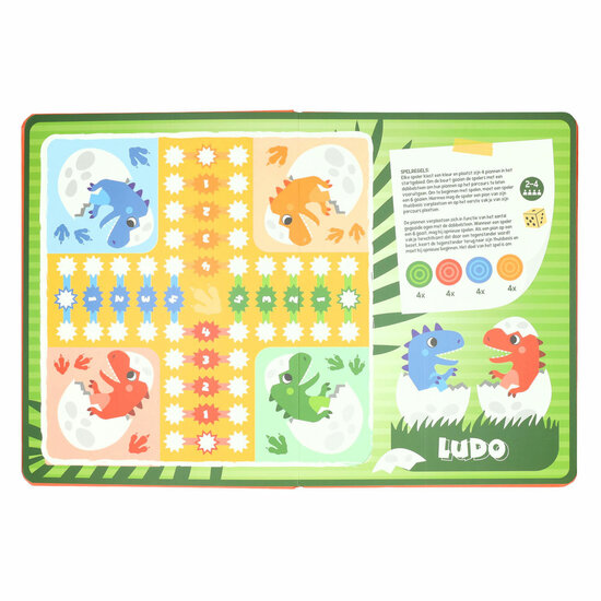 Bordspellen Boek 8 Spellen Dinosaurus - 3jr.