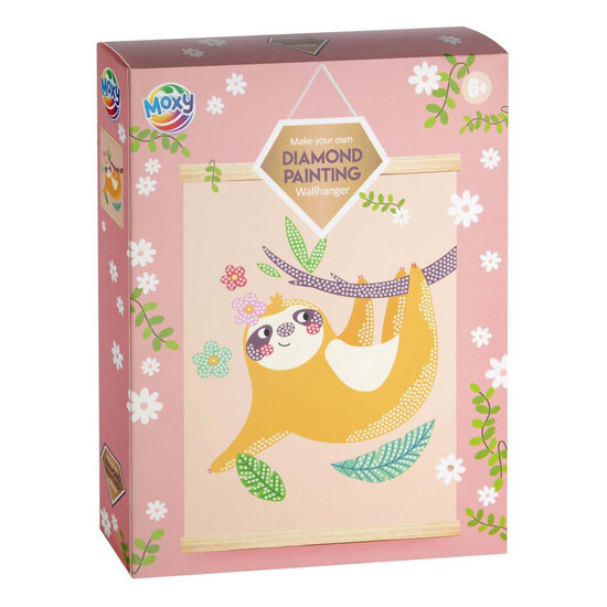 Diamond Painting Wandhanger Fluweel - Luiaard