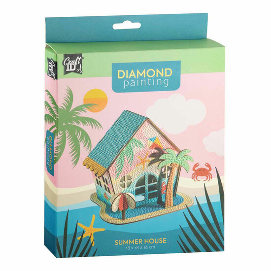 Diamond Painting Zomerhuis - 18x18x16cm