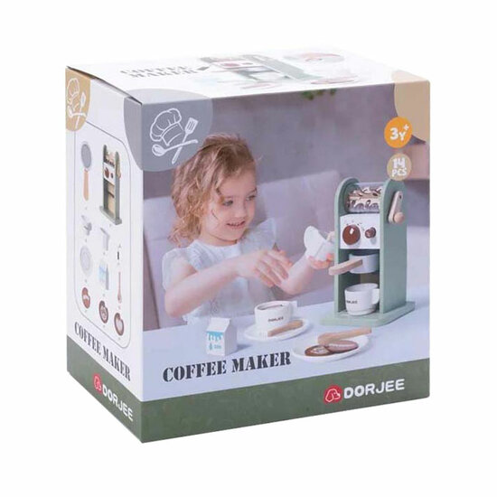 Houten Koffiezetapparaat, 14dlg