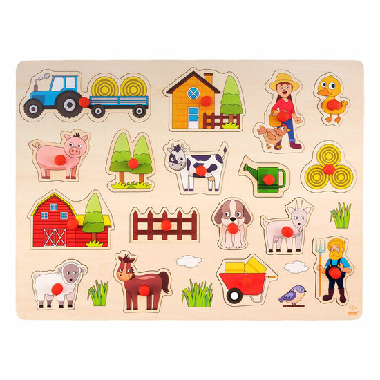 Noppenpuzzel Boerderij XXL - 17st.