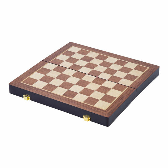 Essenhouten Schaakspel Opklapbaar - 38,5x38,5x5,8cm