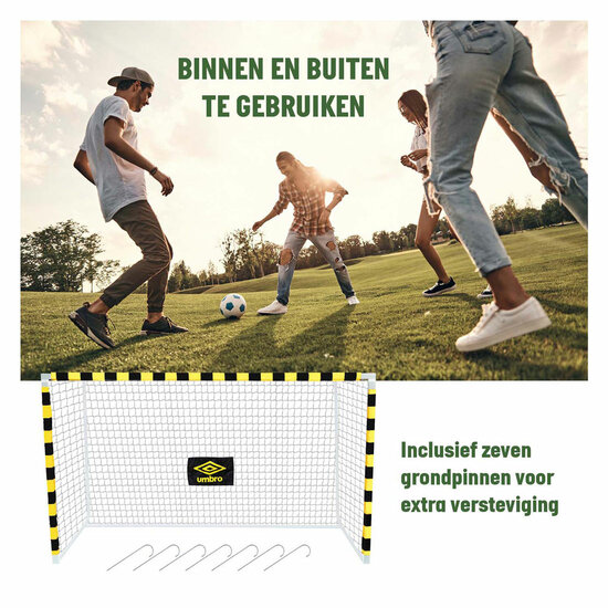 Voetbaldoel 300x180x120 cm