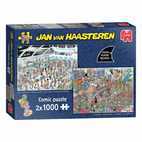 Jan van Haasteren Legpuzzel - Geef ons de ruimte &amp; Net als in de film - 2x1000st.