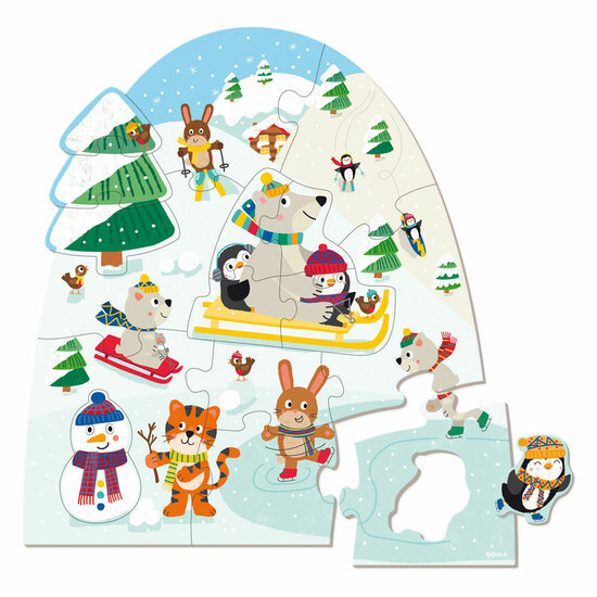 Jumbo Goula Puzzel XXL Winter - 18st.