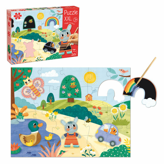 Jumbo Goula Puzzel XXL Magische Kraspuzzel - 27st.