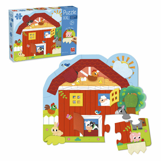 Jumbo Goula Puzzel XXL Surprise Farm - 12st.