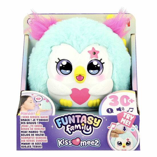 Jumbo Funtasy Family Kiss-Meez Uil - Interactieve Knuffel