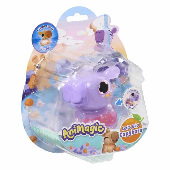 Animagic Let's Glo Capibara - Paars