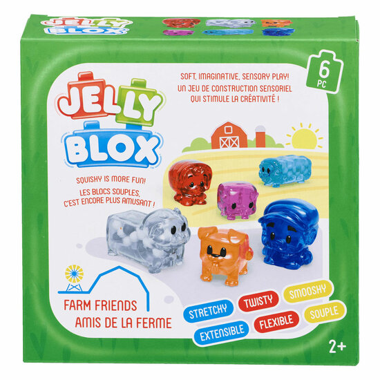 Jelly Blox - Boerderijdieren - 6dlg.