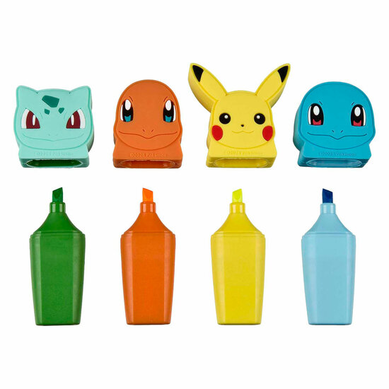 Mini Markeerstiften Pokemon - 4st.
