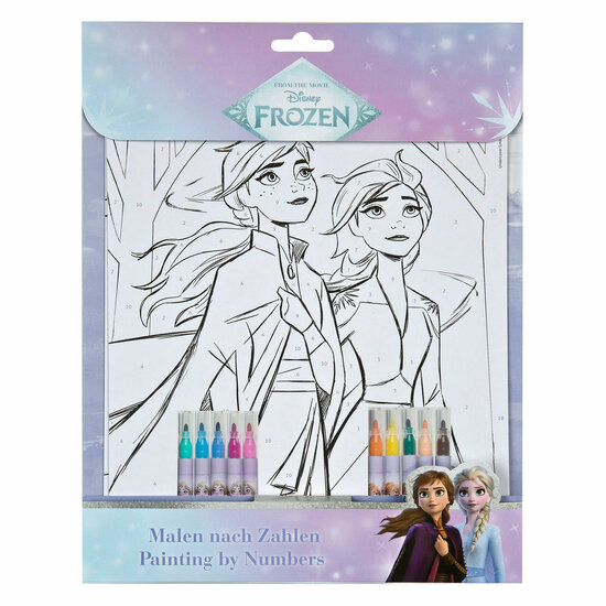 Kleuren op Nummer Set Frozen