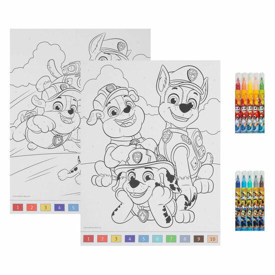Kleuren op Nummer Set PAW Patrol