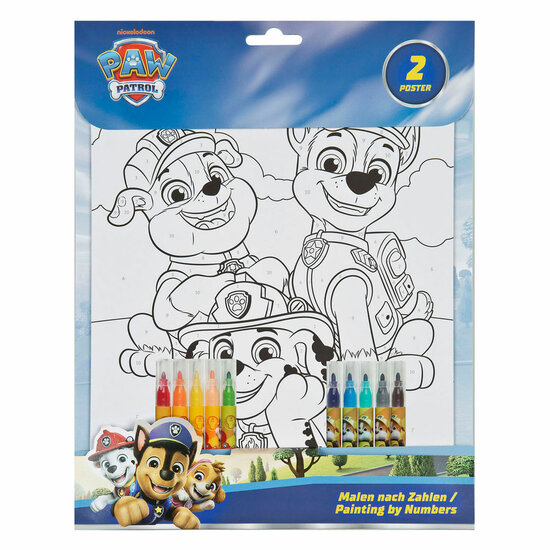 Kleuren op Nummer Set PAW Patrol