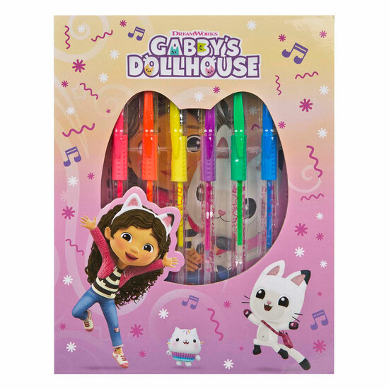 Kleurset met Gelpennen Gabby's Poppenhuis