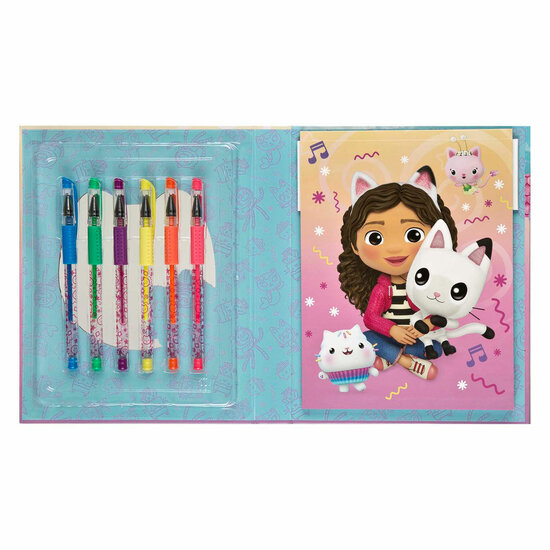 Kleurset met Gelpennen Gabby's Poppenhuis