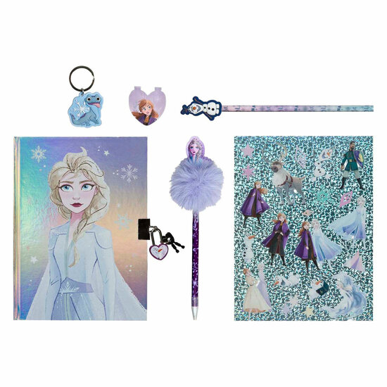 Glitter Dagboek Set Frozen - 6dlg.