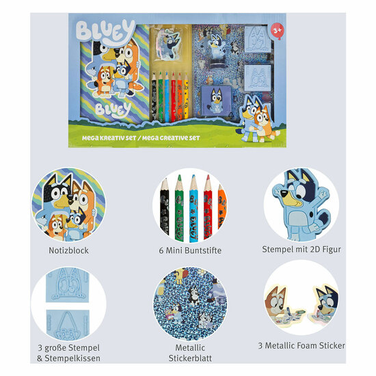 Mega Kleur en Stempel Set Bluey