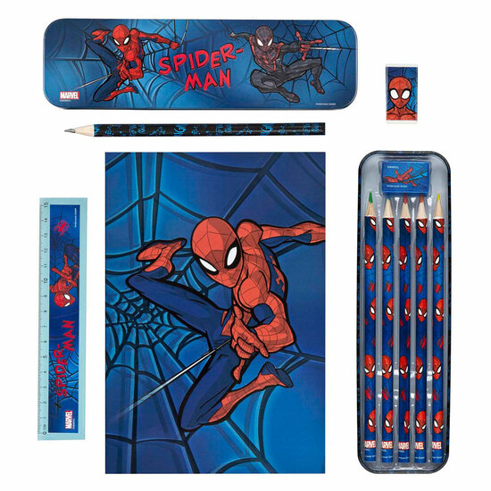 Schrijfwaren Set Spiderman - 11dlg.