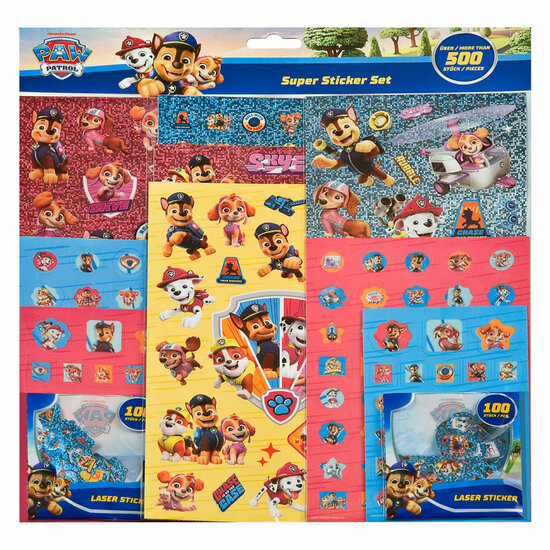 Super Stickerset PAW Patrol - 500st.