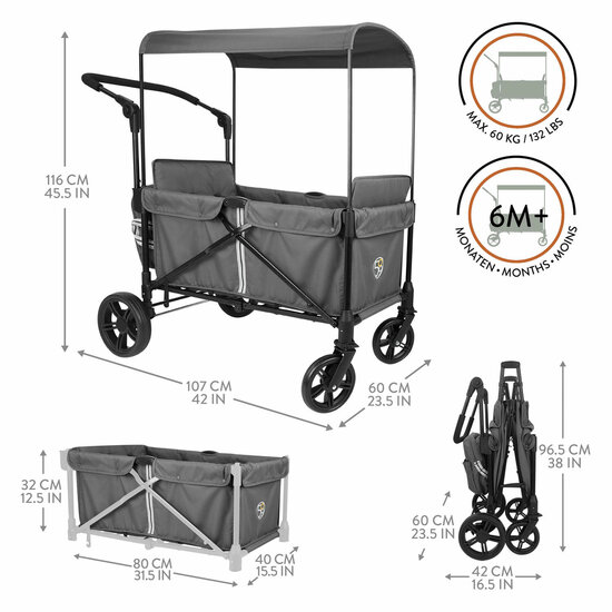 509 Crew - Opvouwbare Bolderwagen