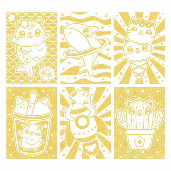 Mini MyMy Glitter Kleurpapier A4