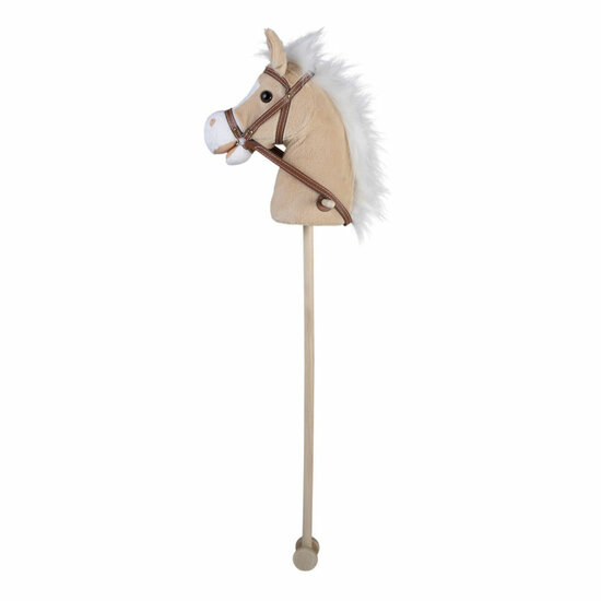 Houten Stokpaardje Beige - 95cm